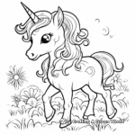 Rainbow and Unicorn Coloring Pages: A Magical Combo 4