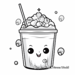 Rainbow Bubble Tea Coloring Pages for Pride 3