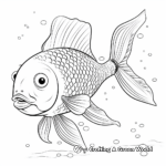 Rainbow Fish Schooling Coloring Pages 1