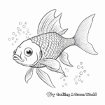 Rainbow Fish Schooling Coloring Pages 2