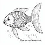 Rainbow Fish Schooling Coloring Pages 4