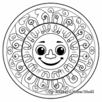 Rainbow Mandala Coloring Pages for Preschoolers 2