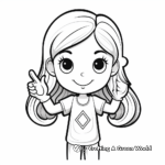 Rainbow Peace Sign Coloring Pages 1