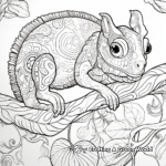 Rainforest Theme With Meller’s Chameleon Coloring Pages 4