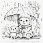 Rainy Day Animals: Wildlife Coloring Pages 4