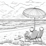 Rainy Day at the Beach: Landscape Coloring Pages 3