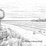 Rainy Day at the Beach: Landscape Coloring Pages 4