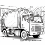 Rainy Day Recycling Truck Coloring Pages 3