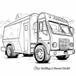 Rainy Day Recycling Truck Coloring Pages 4