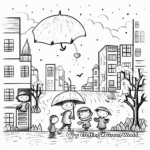 Rainy Day Scene coloring pages 2