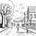 Rainy Day Scene coloring pages 3