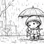 Rainy Day Scenes: Detailed Coloring Pages 3