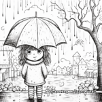 Rainy Day Scenes: Detailed Coloring Pages 4