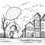 Rainy Day Season: Environmental Coloring Pages 4
