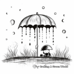 Rainy Weather Scene Coloring Pages 2