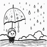 Rainy Weather Scene Coloring Pages 3