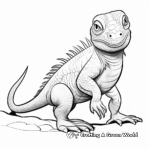 Rare Spinytail Iguana Coloring Pages 1
