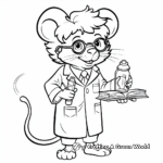 Rat Scientist Coloring Pages for Kids 3