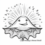 Rays of Sunshine: Stingray Coloring Pages for Adults 3