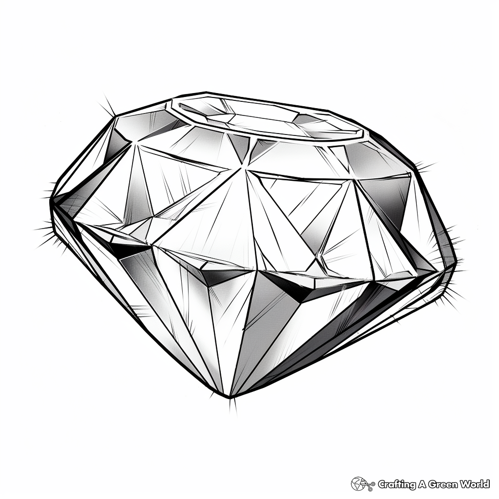 realistic diamond drawing - Clip Art Library