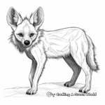 Realistic Aardwolf Coloring Pages 2