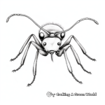 Realistic Ant Coloring Pages 2