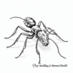 Realistic Ant Coloring Pages 3