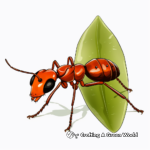 Realistic Ant Coloring Pages 4