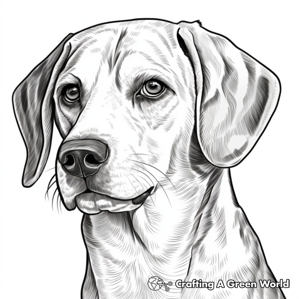 Dog Head Coloring Pages - Free &amp; Printable!