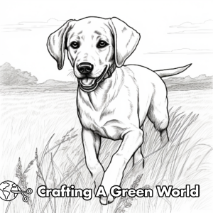 Black Lab Coloring Pages - Free & Printable!