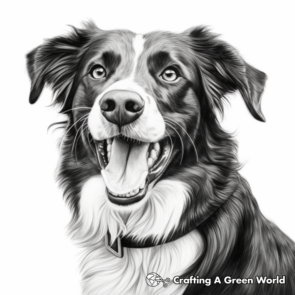Border Collie Coloring Pages - Free &amp; Printable!