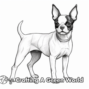 Boston Terrier Coloring Pages - Free &amp; Printable!
