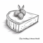 Realistic Cheesecake Coloring Sheets 2