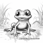 Realistic Coqui Frog Coloring Pages 1