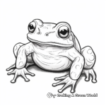 Realistic Coqui Frog Coloring Pages 2