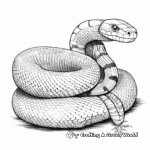 Realistic Corn Snake Coloring Pages 2