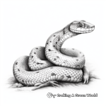 Realistic Corn Snake Coloring Pages 3