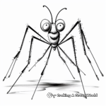Realistic Daddy Long Legs Coloring Pages 3