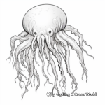 Realistic Deep Sea Creatures Coloring Pages 1