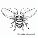 Realistic Drone Bee Coloring Pages 1
