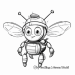 Realistic Drone Bee Coloring Pages 2