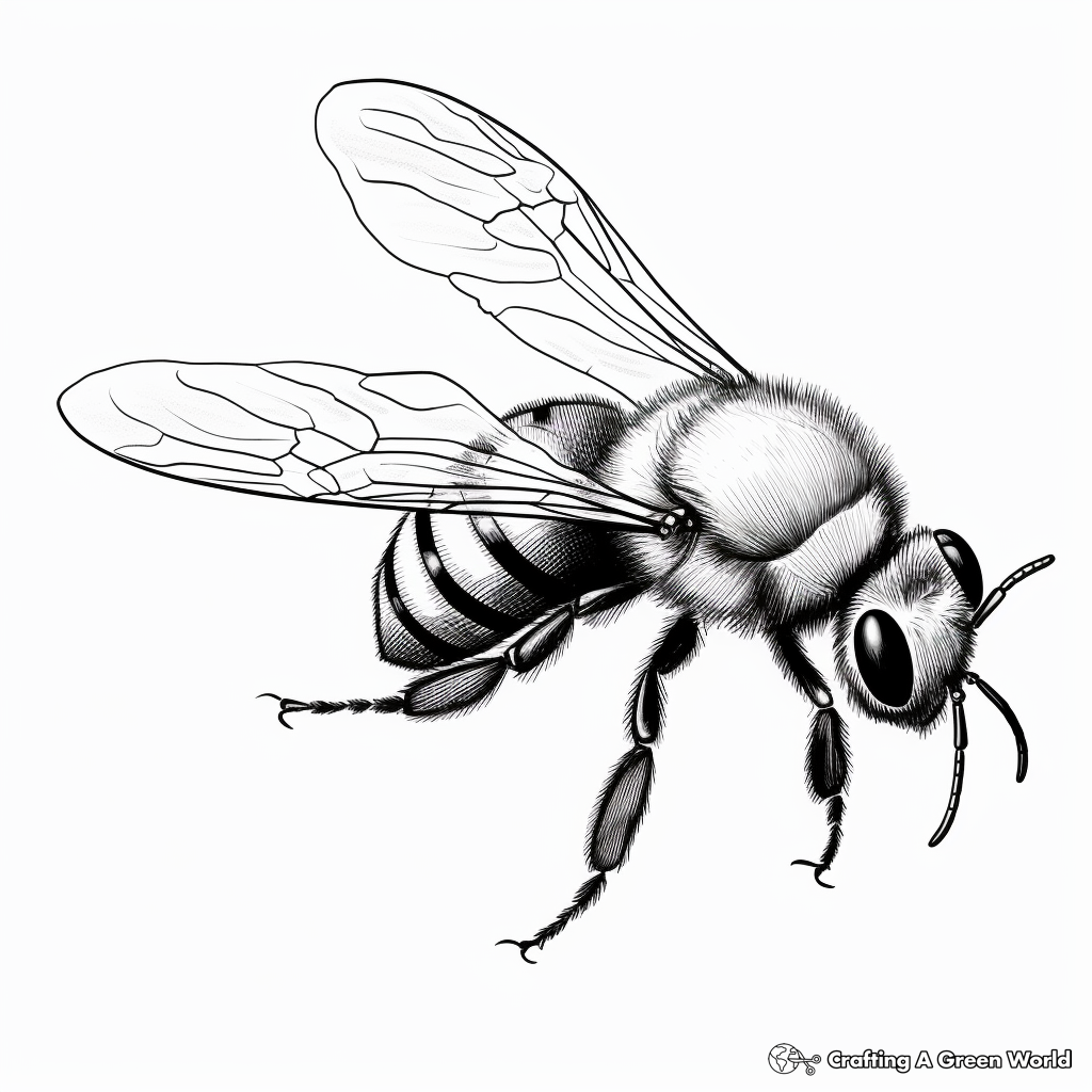 Bee Coloring Pages - Free & Printable!
