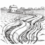 Realistic Earthworm Habitat Coloring Pages 3