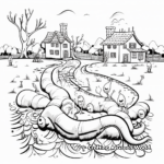 Realistic Earthworm Habitat Coloring Pages 4
