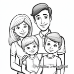 Realistic Family Donation Coloring Sheets 4