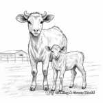 Realistic Farm Animals Coloring Pages 1