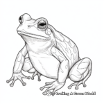 Realistic Frog Species Coloring Pages 2