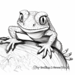 Realistic Gargoyle Gecko Coloring Pages 1