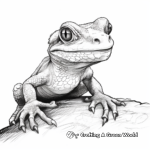 Realistic Gargoyle Gecko Coloring Pages 2