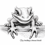Realistic Gargoyle Gecko Coloring Pages 3